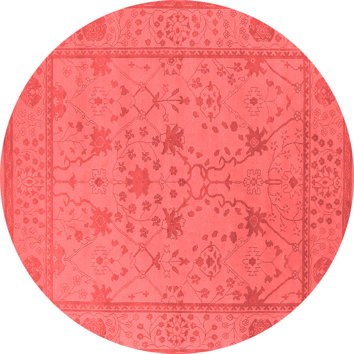 Machine Washable Oriental Red Industrial Rug, wshurb1664red