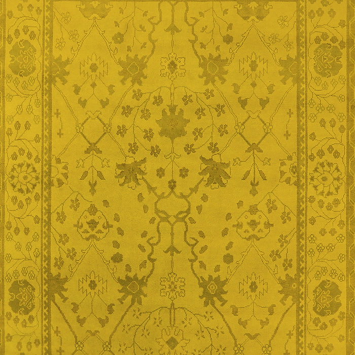 Oriental Yellow Industrial Rug, urb1664yw