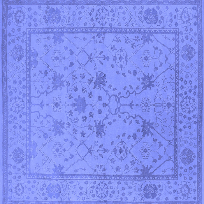 Square Oriental Blue Industrial Rug, urb1664blu