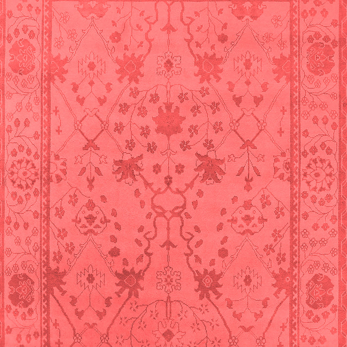 Machine Washable Oriental Red Industrial Rug, wshurb1664red