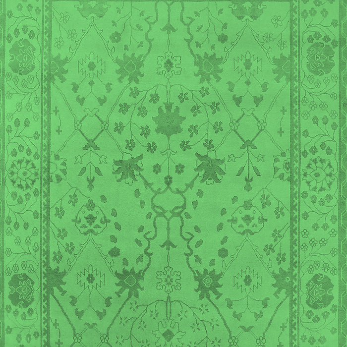 Oriental Emerald Green Industrial Rug, urb1664emgrn