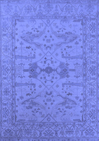 Oriental Blue Industrial Rug, urb1665blu