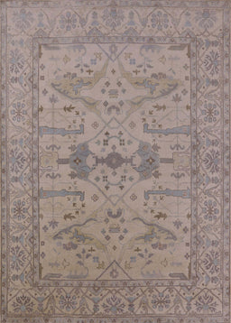 Mid-Century Modern Rose Purple Oriental Rug, urb1665