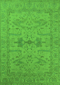 Oriental Green Industrial Rug, urb1665grn