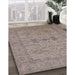 Machine Washable Industrial Modern Rose Dust Purple Rug in a Family Room, wshurb1665