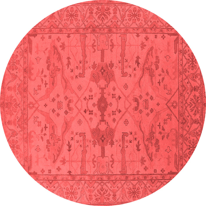Machine Washable Oriental Red Industrial Rug, wshurb1665red
