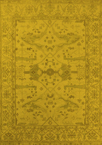 Oriental Yellow Industrial Rug, urb1665yw