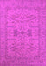 Machine Washable Oriental Pink Industrial Rug, wshurb1665pnk