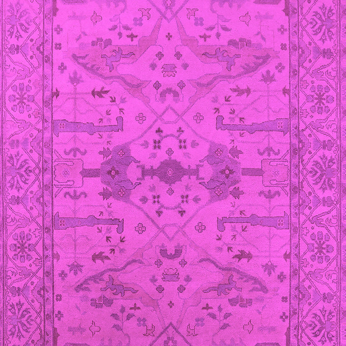 Machine Washable Oriental Pink Industrial Rug, wshurb1665pnk