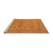 Sideview of Machine Washable Oriental Orange Industrial Area Rugs, wshurb1665org