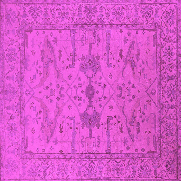 Square Oriental Pink Industrial Rug, urb1665pnk