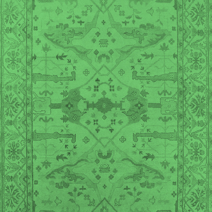 Oriental Emerald Green Industrial Rug, urb1665emgrn