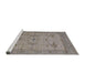Sideview of Machine Washable Industrial Modern Rosy Brown Pink Rug, wshurb1666