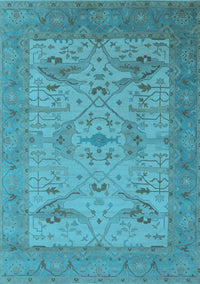 Oriental Light Blue Industrial Rug, urb1666lblu