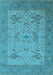 Oriental Light Blue Industrial Rug, urb1666lblu