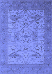 Oriental Blue Industrial Rug, urb1666blu