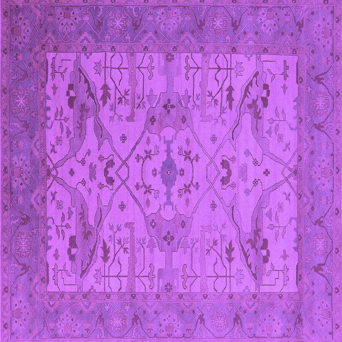 Square Oriental Purple Industrial Rug, urb1666pur