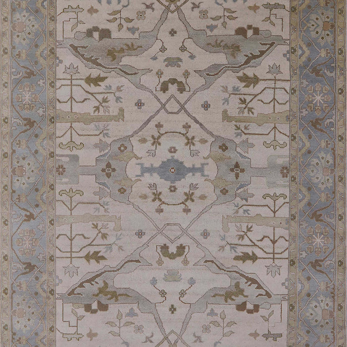 Mid-Century Modern Rosy Brown Pink Oriental Rug, urb1666