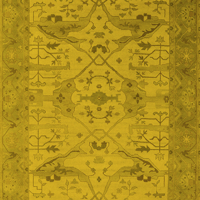 Oriental Yellow Industrial Rug, urb1666yw