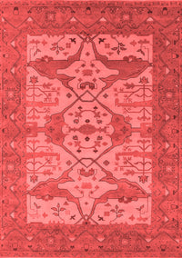 Oriental Red Industrial Rug, urb1667red