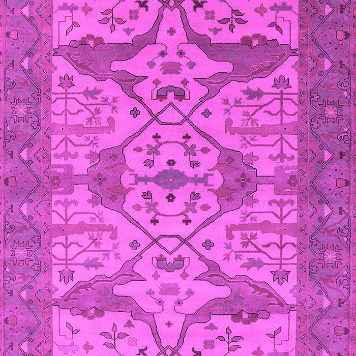 Machine Washable Oriental Pink Industrial Rug, wshurb1667pnk