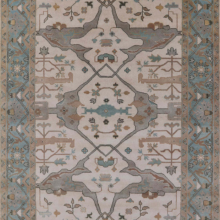 Mid-Century Modern Rosy Brown Pink Oriental Rug, urb1667