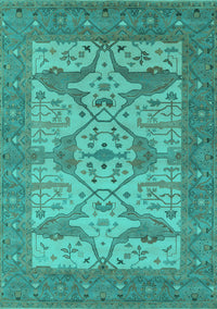 Oriental Turquoise Industrial Rug, urb1667turq