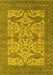 Oriental Yellow Industrial Rug, urb1667yw