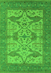 Oriental Green Industrial Rug, urb1667grn