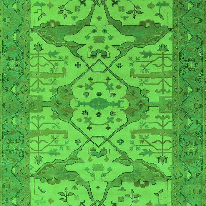 Oriental Green Industrial Rug, urb1667grn