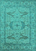 Oriental Turquoise Industrial Rug, urb1668turq