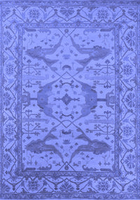 Oriental Blue Industrial Rug, urb1668blu