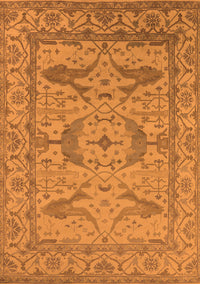 Oriental Orange Industrial Rug, urb1668org