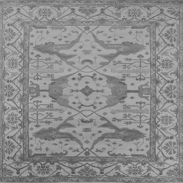 Square Oriental Gray Industrial Rug, urb1668gry
