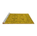 Sideview of Machine Washable Oriental Yellow Industrial Rug, wshurb1668yw