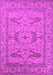 Machine Washable Oriental Pink Industrial Rug, wshurb1668pnk