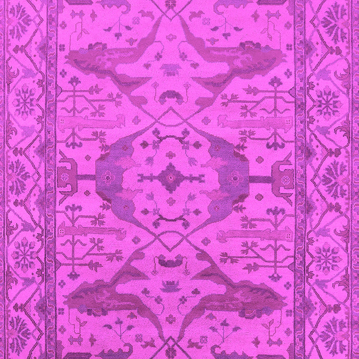 Machine Washable Oriental Pink Industrial Rug, wshurb1668pnk