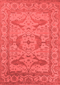 Oriental Red Industrial Rug, urb1668red