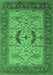 Oriental Emerald Green Industrial Rug, urb1669emgrn