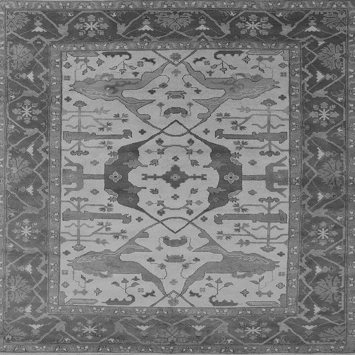 Square Oriental Gray Industrial Rug, urb1669gry