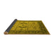 Sideview of Oriental Yellow Industrial Rug, urb1669yw