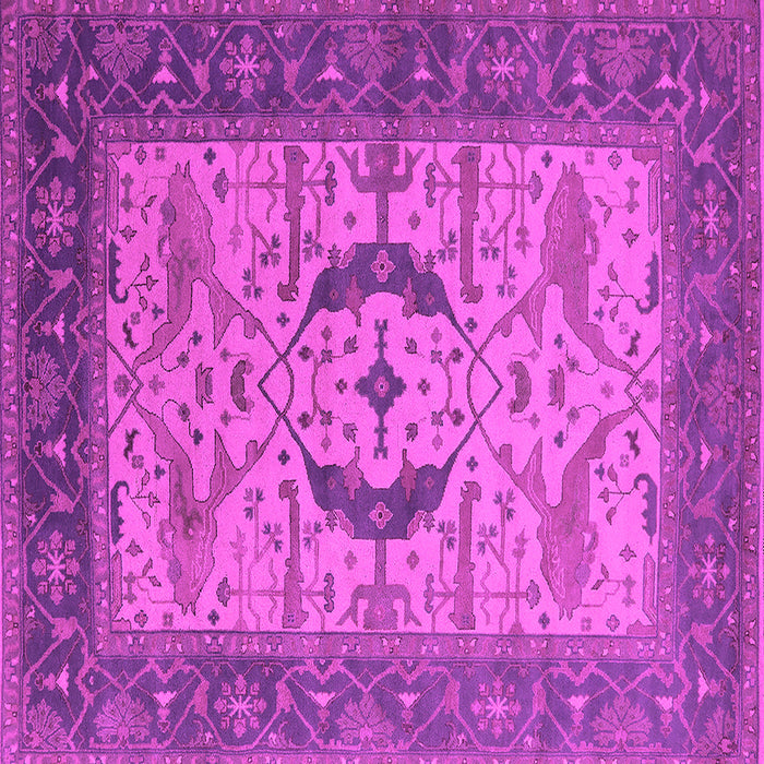 Square Oriental Pink Industrial Rug, urb1669pnk