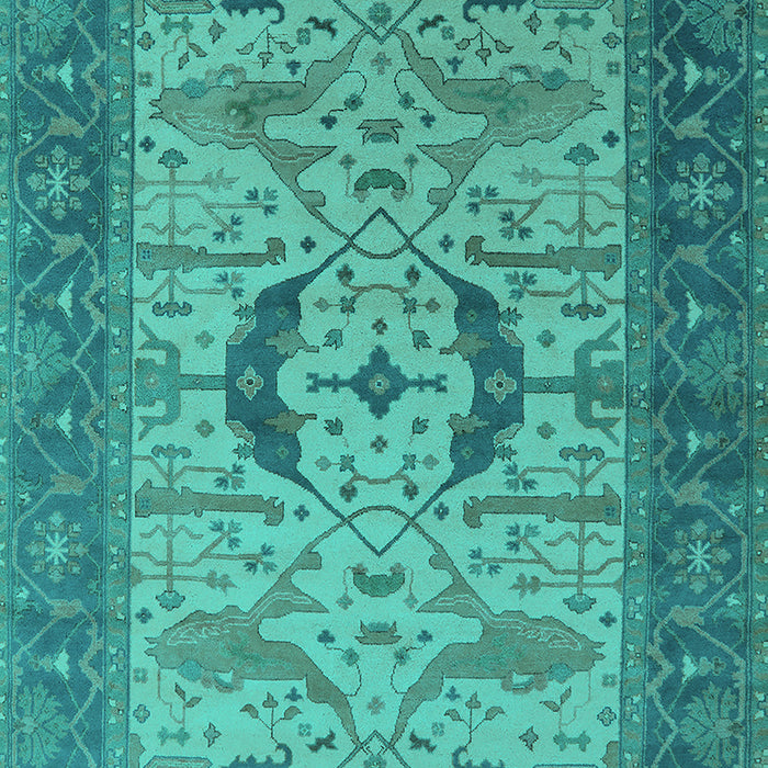 Oriental Turquoise Industrial Rug, urb1669turq