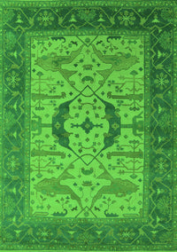 Oriental Green Industrial Rug, urb1669grn