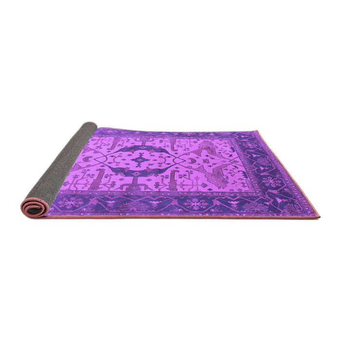 Sideview of Oriental Purple Industrial Rug, urb1669pur