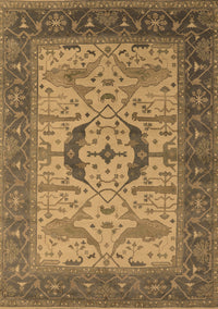 Oriental Brown Industrial Rug, urb1669brn