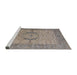 Sideview of Machine Washable Industrial Modern Rosy Brown Pink Rug, wshurb1670