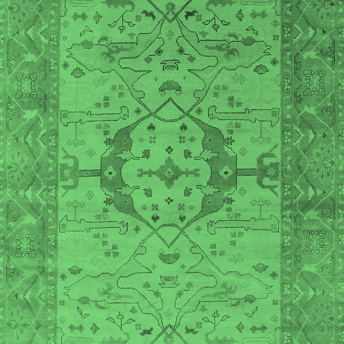 Oriental Emerald Green Industrial Rug, urb1670emgrn