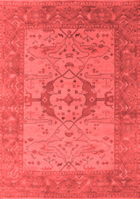 Oriental Red Industrial Rug, urb1670red