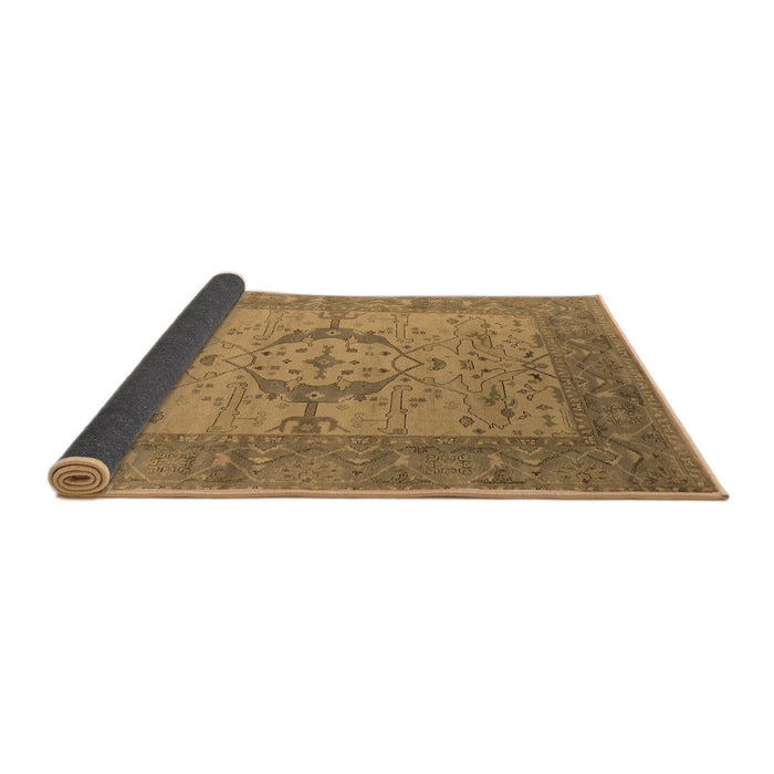 Sideview of Oriental Brown Industrial Rug, urb1670brn